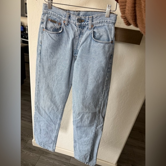 Vintage Calvin Klein|Women’s vintage high waisted light wash solid jeans,90’s••• - Picture 3 of 12
